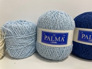 Lote de 6 Ovillos de Lana Palma Caribe