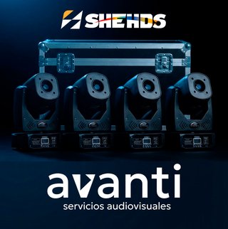 Alquiler 4 Cabezas Móviles SHEHDS + Máquina Humo
