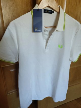 Polo Fred Perry Blanco Talla M