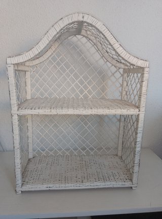 Estantería Mimbre Blanca