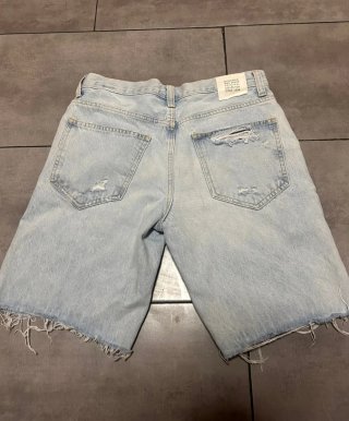 Bershka Shorts Vaqueros Desgastados Mujer