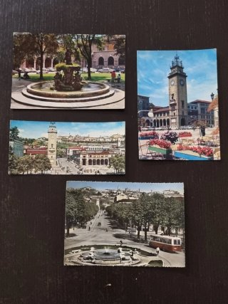 Lotto 4 Cartoline D'Epoca Bergamo 1958-1970