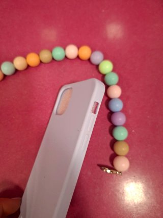 Funda para iPhone 12 Mini con colgante de cuentas