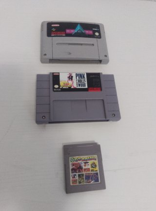 Lote 3 Juegos Super Nintendo y Game Boy