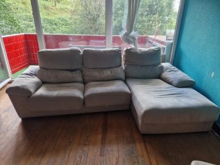 Sofá Chaise Longue Gris