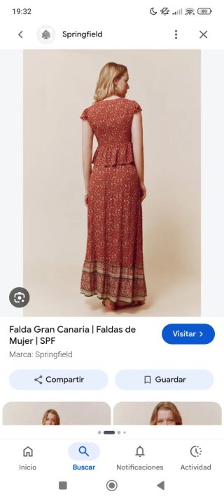 Conjunto Falda y Blusa Springfield Talla L
