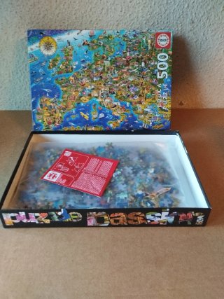 Puzzle Educa 500 Piezas Mapa de Europa