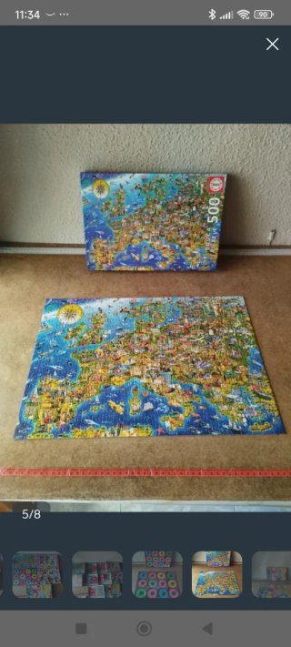 Puzzle Educa 500 Piezas Mapa de Europa