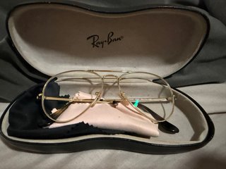 Gafas Ray-Ban Aviator Doradas Azules