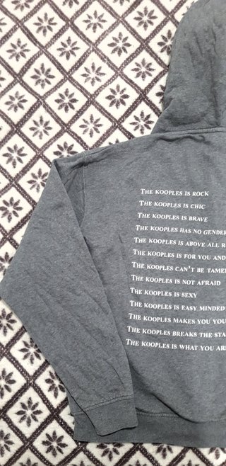 The Kooples Grey Graphic Hoodie - Size L