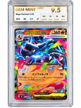 Carta Pokémon Mega Charizard X EX NXR 9.5