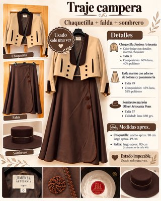 Traje Campera Jiménez Artesanía
