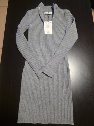Vestido Gris de Punto Talla M