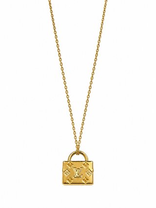 Collar Louis Vuitton con Colgante Bolso Acero