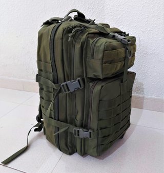 MOCHILA TACTICA MILITAR COLOR VERDE _