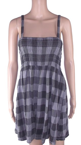 Mini abito donna Zara corto grigio S/S svasato