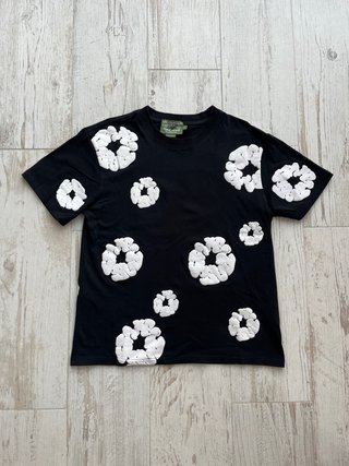 Camiseta Denim Tears Cotton Wreath Negra