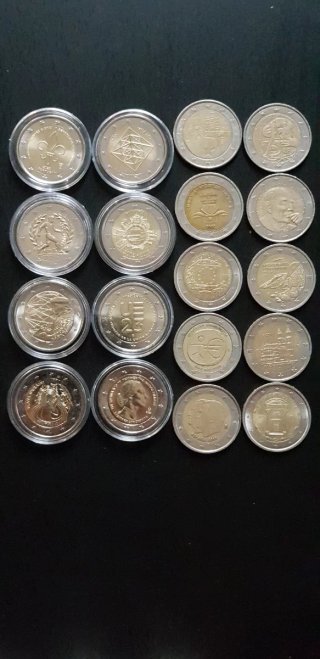 Lotto di 18 monete da 2€