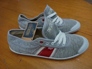 Tenis Tino Gonzalez (Gris y Rojo Talla 42)