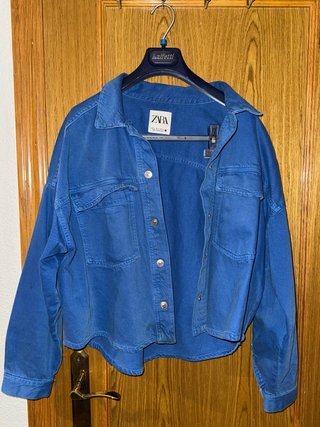 Chaqueta Zara azul mujer