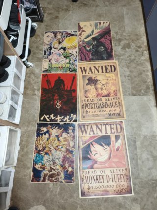Set de 26 Pósteres de Anime