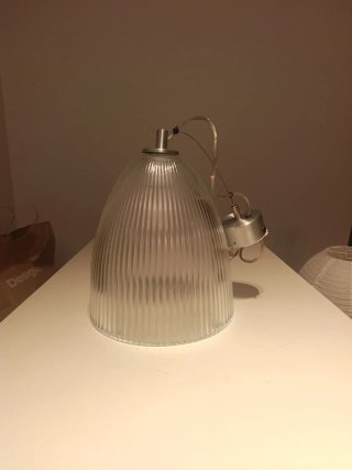 Lámpara de techo de cristal