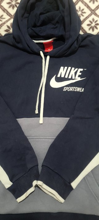 Hoodie Nike Sportswear Colorblock Azul Tamanho L