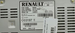Sistema audio / radio cd RENAULT MEGANE IV
