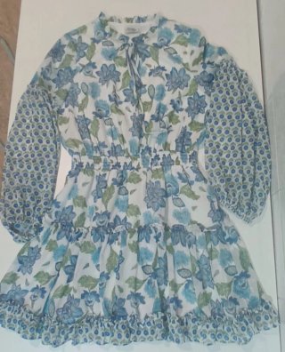 Vestido Danity Paris Talla L Gasa Estampado Floral