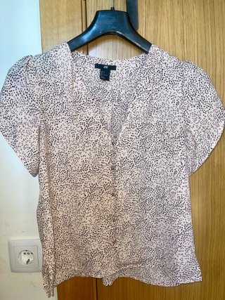 Blusa H&M Estampada Animal Print Talla 34