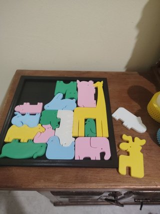 Puzzle 3D de Animales – Juego Didáctico Montessori