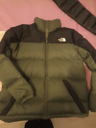 The North Face Abrigo Verde y Negro