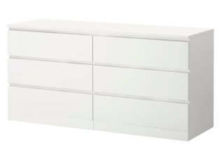 Cómoda Malm Ikea 6 Cajones