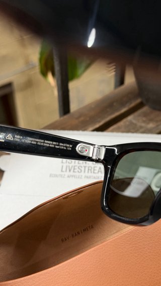 Gafas Ray-Ban Meta Wayfarer Negro/Verde