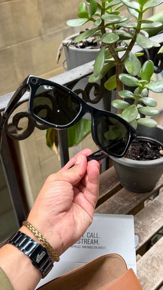 Gafas Ray-Ban Meta Wayfarer Negro/Verde