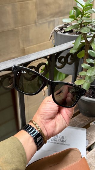Gafas Ray-Ban Meta Wayfarer Negro/Verde