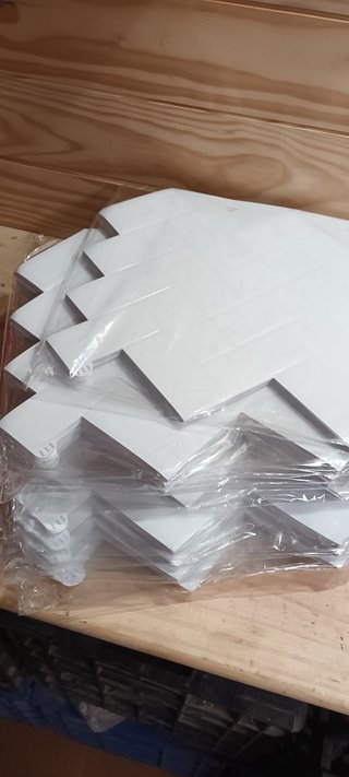 Azulejos Adhesivos Blancos Espiga