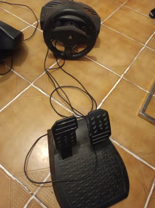 Volante y Pedales PlayStation Negro