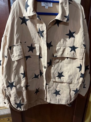 Chaqueta GIMINT PARIS estrellas beige talla L