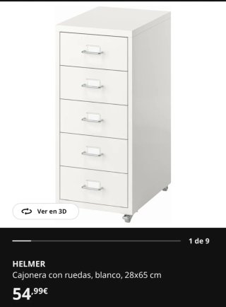 Cajonera Helmer IKEA Blanca