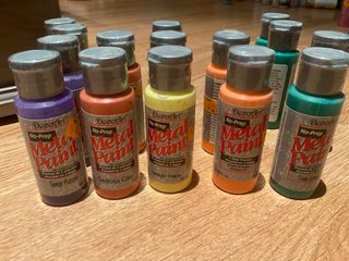 Set de 12 Pinturas para Metal DecoArt