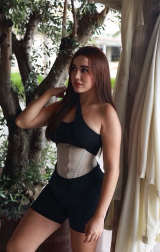 Faja Cinturilla Colombiana Beige/Negra