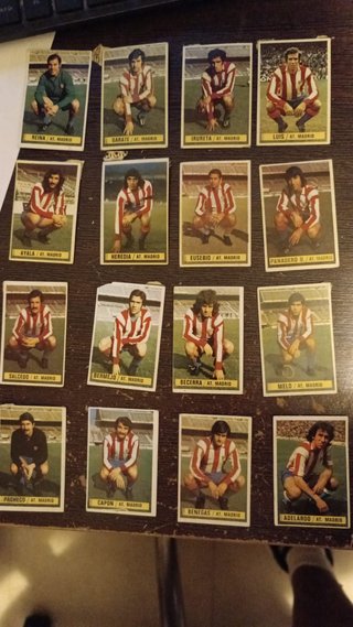 Lote 16 Cromos At. Madrid Liga 74/75 Este
