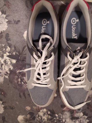 Zapatillas Vauh! Gris y Rojo