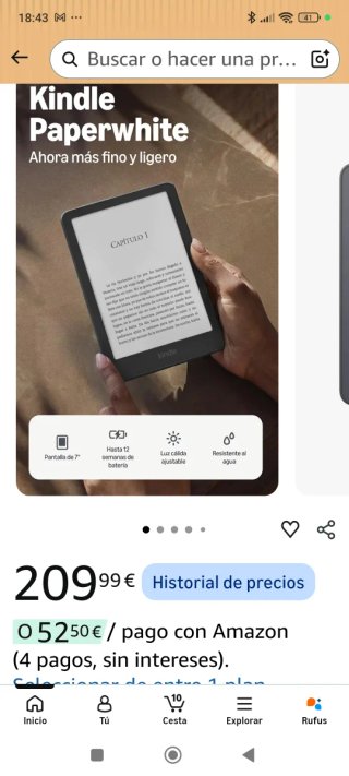 Kindle Paperwhite 16GB