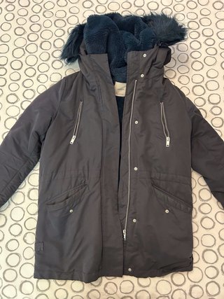 Chaqueta Mango Azul Forro Polar Talla L
