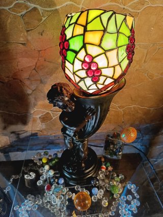 TIFFANY Escultórica de Colección: Querubín Rubí!!