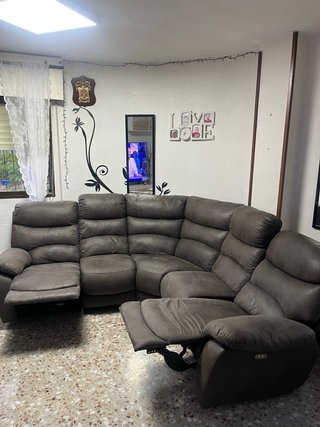 Sofá Rinconero 5 Plazas con 2 Relax Eléctricos