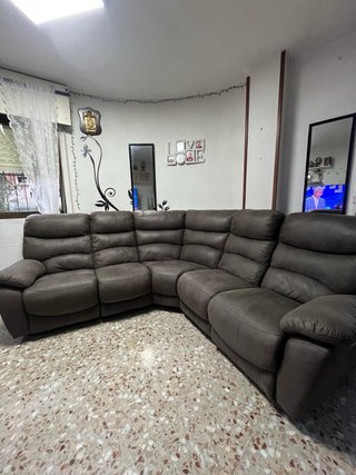 Sofá Rinconero 5 Plazas con 2 Relax Eléctricos