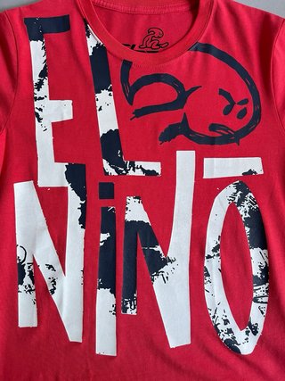 Camiseta El Niño Roja Estilo Y2K